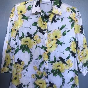 100% Cotton Sag Harbor blouse Med